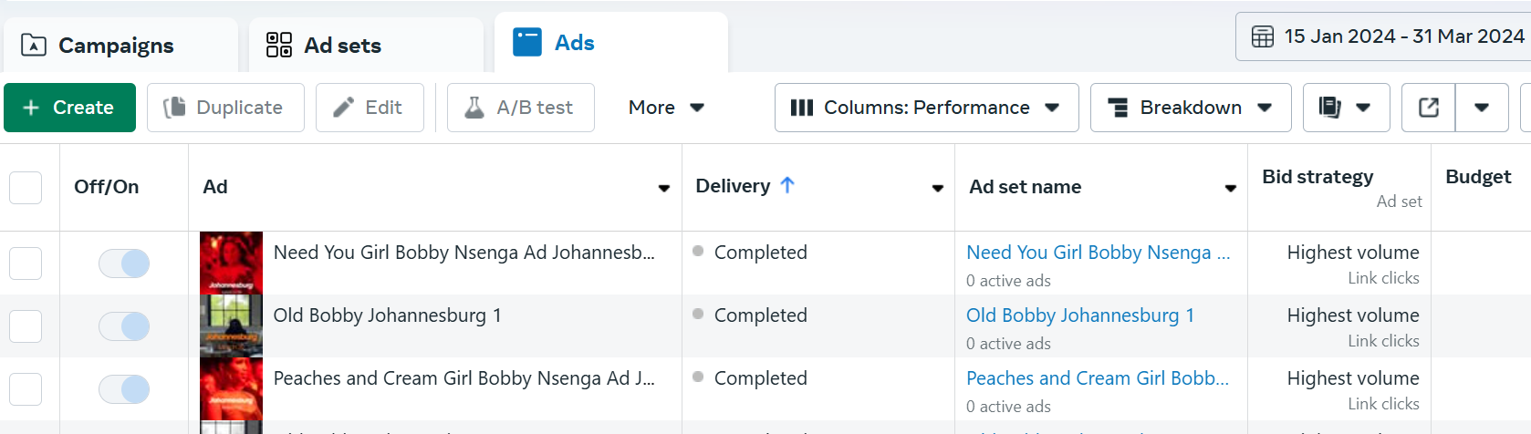 Bobby Nsenga ads
